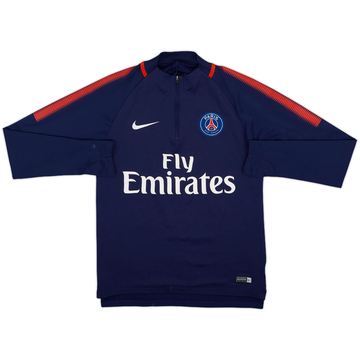 2017-18 Paris Saint-Germain Nike Haut d'entraînement 1/4 zip - 7/10 - (S)