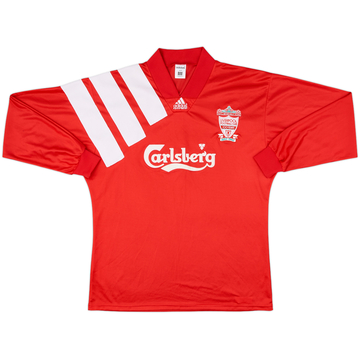 1992-93 Liverpool Maillot Domicile ML Centenaire Version Joueur - 9/10 - (L/XL)