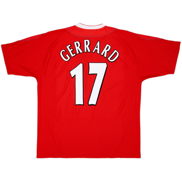 Maillot domicile Liverpool 2002-04 Gerrard #17 - 6/10 - (XXL)