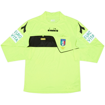 2017-18 Italy Diadora Maillot Arbitre L/S - 9/10 - (M)