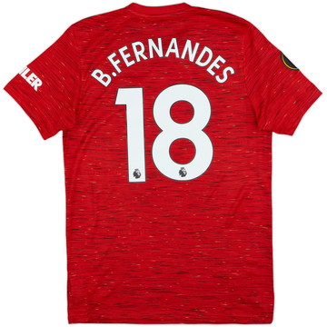 2020-21 Manchester United Maillot Domicile B.Fernandes #18 - 8/10 - (M)