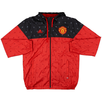 2016-17 Manchester United adidas Veste de pluie à capuche - 8/10 - (M)