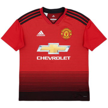 2018-19 Manchester United Maillot domicile - 8/10 - (L.Boys)