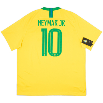 2018-19 Brazil Maillot Domicile Neymar #10 (XXL)