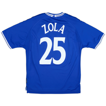 1999-01 Chelsea Maillot Domicile Zola #25 - 10/10 - (L)