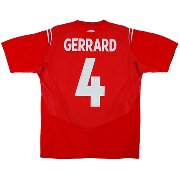 2004-06 England Maillot extérieur Gerrard #4 - 6/10 - (L)