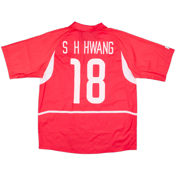 2002-03 South Korea Maillot Domicile S H Hwang #18 - 9/10 - (XL)