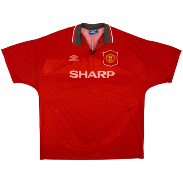 1994-96 Manchester United Maillot Domicile - 5/10 - (XXL)