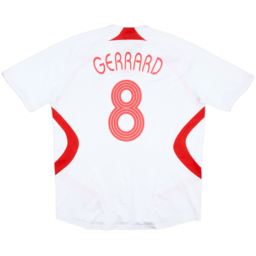 2007-08 Liverpool Maillot extérieur Gerrard #8 - 6/10 - (XL)
