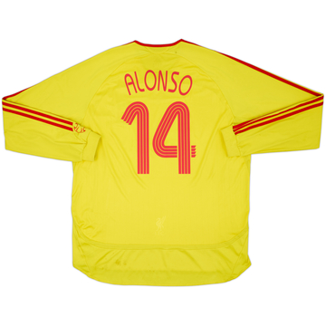 2006-07 Liverpool Maillot Extérieur Manches Longues Alonso #14 - 6/10 - (XXL)