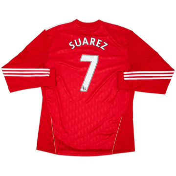 2010-12 Liverpool Maillot Domicile ML Suarez #7 - 6/10 - (XL)