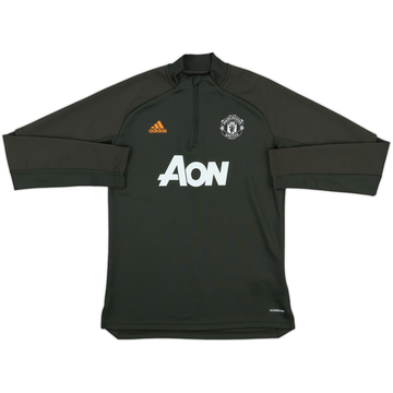 2020-21 Manchester United adidas Haut d'entraînement 1/4 Zip - 8/10 - (Taille S Femme)