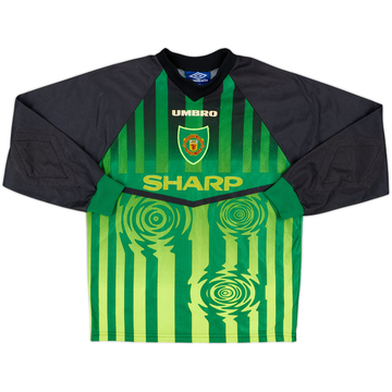 1997-98 Manchester United Maillot GK - 8/10 - (L.Boys)