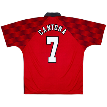 1996-98 Manchester United Maillot Domicile Cantona #7 - 9/10 - (XL)