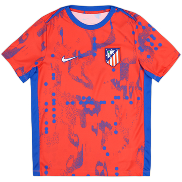 2024-25 Atletico Madrid Nike Maillot pré-match Enfant