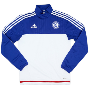 2015-16 Chelsea adidas Haut d'entraînement 1/4 zip - 9/10 - (S)