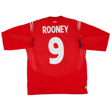 2004-06 Angleterre Maillot Extérieur L/S Rooney #9 - 8/10 - (XL)