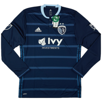 2016 Sporting Kansas City Maillot Authentique Extérieur L/S (L)