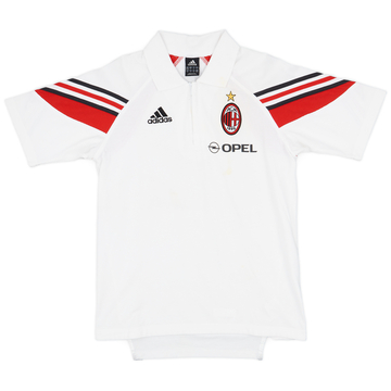 2003-04 AC Milan adidas Polo zippé 1/4 – 6/10 – (S)
