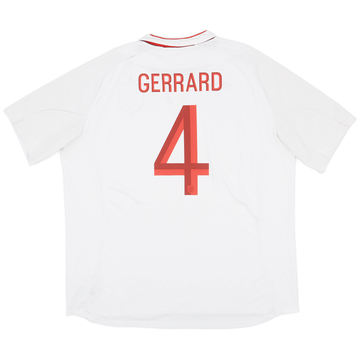 2012-13 England Maillot domicile Gerrard #4 - 6/10 - (3XL)