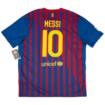 2011-12 Barcelona Maillot Domicile Messi #10 (XXL)
