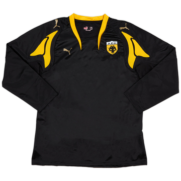 2007-08 AEK Athens Maillot Extérieur Manches Longues - 8/10 - (XXL.Boys)