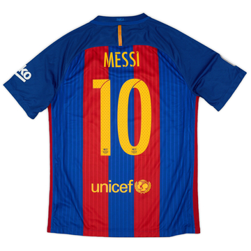 2016-17 Barcelona Maillot Domicile Messi #10 - 6/10 - (S)