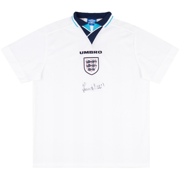 Maillot domicile signé 1995-97 England Match Issue #7