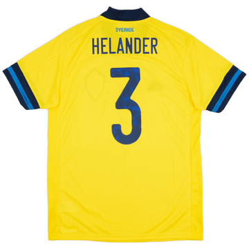 2020 Sweden Maillot Domicile Version Joueur Helander #3 - 8/10 - (M)