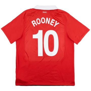 2010-11 Manchester United Maillot Domicile Rooney #10 - 5/10 - (XL)