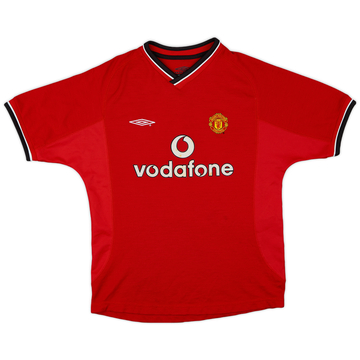 2000-02 Manchester United Maillot Domicile - 6/10 - (M.Boys)