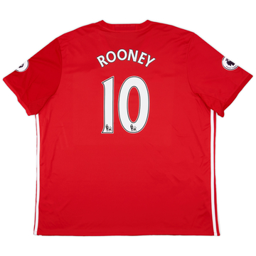 2016-17 Manchester United Maillot domicile Rooney #10 - 9/10 - (3XL)