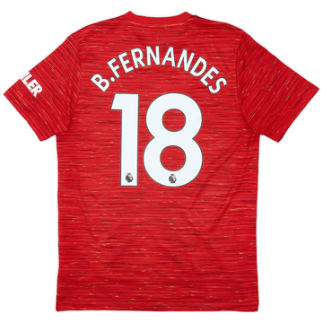 2020-21 Manchester United Maillot Domicile B.Fernandes #18 - 10/10 - (M)