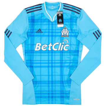 2010-11 Olympique Marseille Version Joueur TechFit Extérieur Maillot Manches Longues (L)