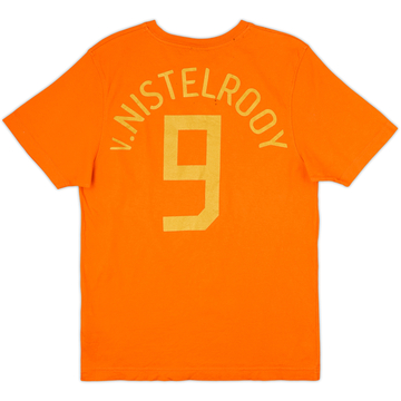 2006 Pays-Bas Nike T-shirt graphique v. Nistelrooy #9 - 7/10 - (M)
