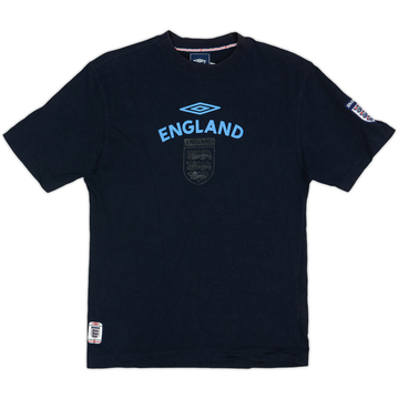 2004-05 England Umbro T-shirt en coton - 9/10 - (XS)