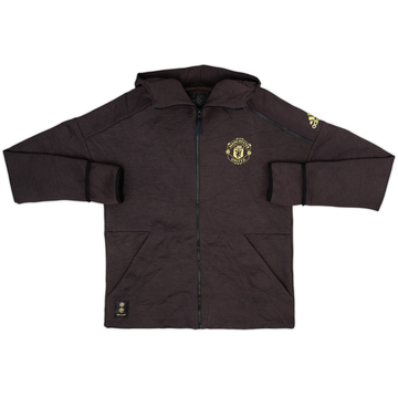 2018-19 Manchester United adidas Veste de survêtement à capuche - 8/10 - (L)