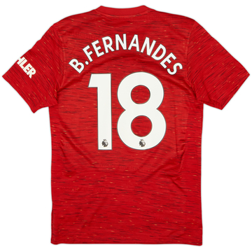 2020-21 Manchester United Maillot Domicile B.Fernandes #18 - 6/10 - (S)