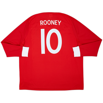 2010-11 England Maillot Extérieur ML Rooney #10 - 7/10 - (3XL)