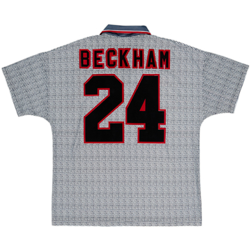 1995-96 Manchester United Maillot extérieur Beckham #24 - 6/10 - (L)