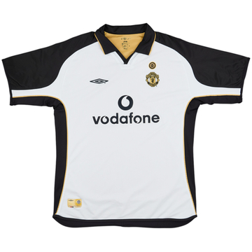 2001-02 Manchester United Maillot Centenaire extérieur/troisième - 5/10 - (XL)