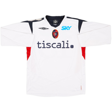 Maillot Cagliari 2007-08 Junior Extérieur Manches Longues Issue de Match #15