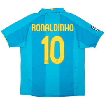 2007-09 Barcelona Maillot extérieur Ronaldinho #10 - 5/10 - (L)