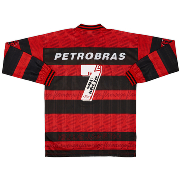 1995-96 Flamengo Maillot Domicile Centenaire Manches Longues #7 - 6/10 - (L)