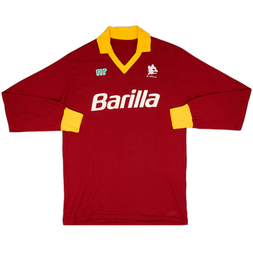 1987-90 Roma Maillot domicile manches longues - 9/10 - (XL)
