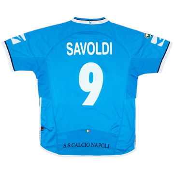 2003-04 Napoli Maillot Domicile de match Savoldi #9