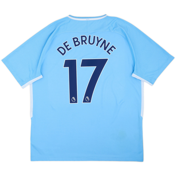 2017-18 Manchester City Maillot domicile De Bruyne #17 - 8/10 - (XL)