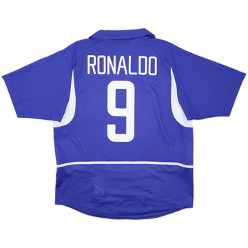 2002-04 Brazil Maillot extérieur Ronaldo #9 - 8/10 - (L)