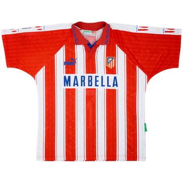 1995-96 Atletico Madrid Maillot Domicile - 7/10 - (XL)