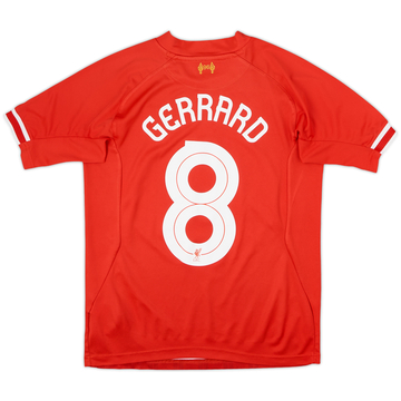 2013-14 Liverpool Maillot Domicile Gerrard #8 - 8/10 - (S)